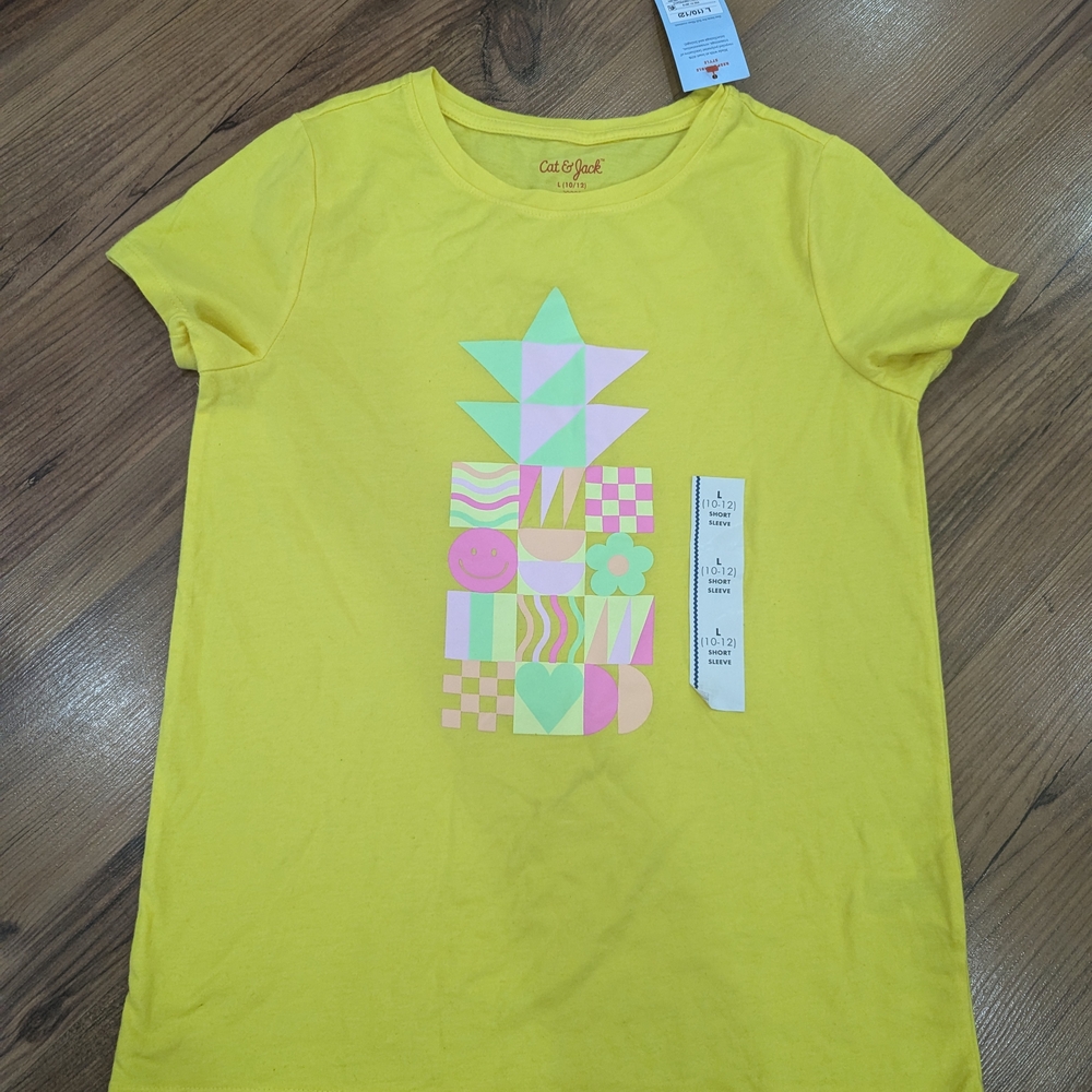 Cat & Jack Yellow Graphic Tee for Kids